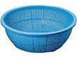 ザル DX丸型 ブルー 1号 1個 Y005434