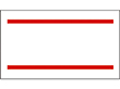 PB-1用ラベル PB-1-3 赤二本線 強粘 10巻 Y007993