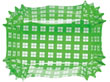 VIVIDケース 角角特大 チェック緑 500枚入 (85×55) ×30mm 15016