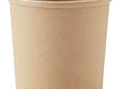 ヘイコー 未晒フードカップ 本体のみ 350mL ムジ φ90(72)×85mm 1袋(25枚入) Y014589
