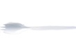フォーク付スプーン 160mm 白160mm バラ100本入 12392
