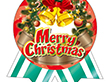 C-0477 Merry Christmas(リボン型) 300枚 Y009384