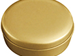 ラウンド缶 サテンゴールド 1個 Y016171