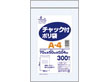 チャック付ポリ袋 A-4 厚0.04mm 70×50mm 300枚入 14958